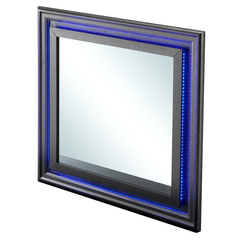 Glory Furniture Lorana Mirror in Charcoal