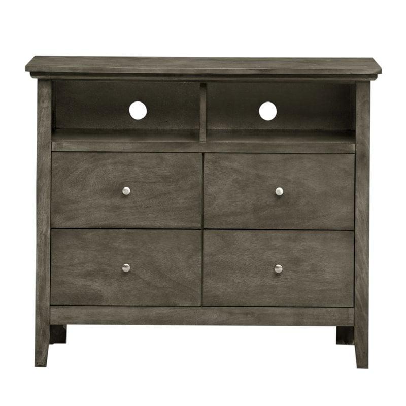 Glory Furniture Hammond 4 Drawer TV Stand in Gray