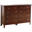 Glory Furniture Hammond 8 Drawer Dresser in Cappuccino