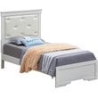 Glory Furniture Lorana Twin Sleigh Bed in Pearl White