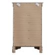 Glory Furniture Lorana 5-Drawers Bedroom Chest in Pearl White