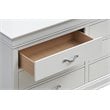 Glory Furniture Lorana 6-Drawers Bedroom Dresser in Pearl White