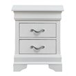 Glory Furniture Lorana 2 Drawer Nightstand in Pearl White