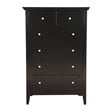 Glory Furniture Hammond 5-Drawers Bedroom Chest in Black