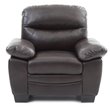 Glory Furniture Marta Faux Leather Chair in Dark Brown