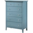 Glory Furniture Hammond 5-Drawers Bedroom Chest in Teal