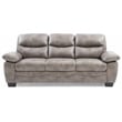 Glory Furniture Marta Faux Leather Sofa in Gray