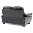 Glory Furniture Marta Faux Leather Loveseat in Black