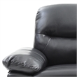 Glory Furniture Marta Faux Leather Loveseat in Black
