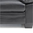 Glory Furniture Marta Faux Leather Loveseat in Black