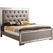 Glory Furniture Alana King Bed in Silver Champagne