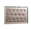 Glory Furniture Alana Queen Bed in Silver Champagne