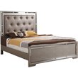 Glory Furniture Alana Queen Bed in Silver Champagne