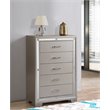 Glory Furniture Alana Chest in Silver Champagne