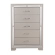 Glory Furniture Alana Chest in Silver Champagne