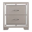 Glory Furniture Alana Nightstand in Silver Champagne
