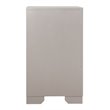 Glory Furniture Alana Nightstand in Silver Champagne