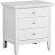 Glory Furniture Hammond 3 Drawer Nightstand in White
