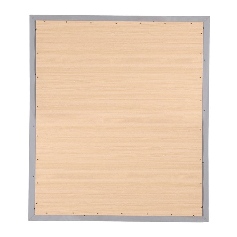 Glory Furniture Kat Wood Veneer Bedroom Mirror in Silver Champagne