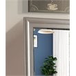 Glory Furniture Kat Wood Veneer Bedroom Mirror in Silver Champagne