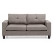 Glory Furniture Newbury Twill Fabric Modular Sofa in Gray