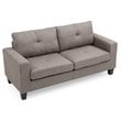 Glory Furniture Newbury Twill Fabric Modular Sofa in Gray