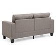 Glory Furniture Newbury Twill Fabric Modular Sofa in Gray