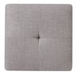 Glory Furniture Newbury Twill Fabric Ottoman in Gray