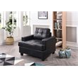 Glory Furniture Sandridge Faux Leather Chair in Black