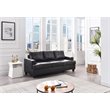 Glory Furniture Sandridge Faux Leather Sofa in Black