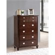 Glory Furniture Summit 5-Drawers Bedroom Chest in Cappuccino