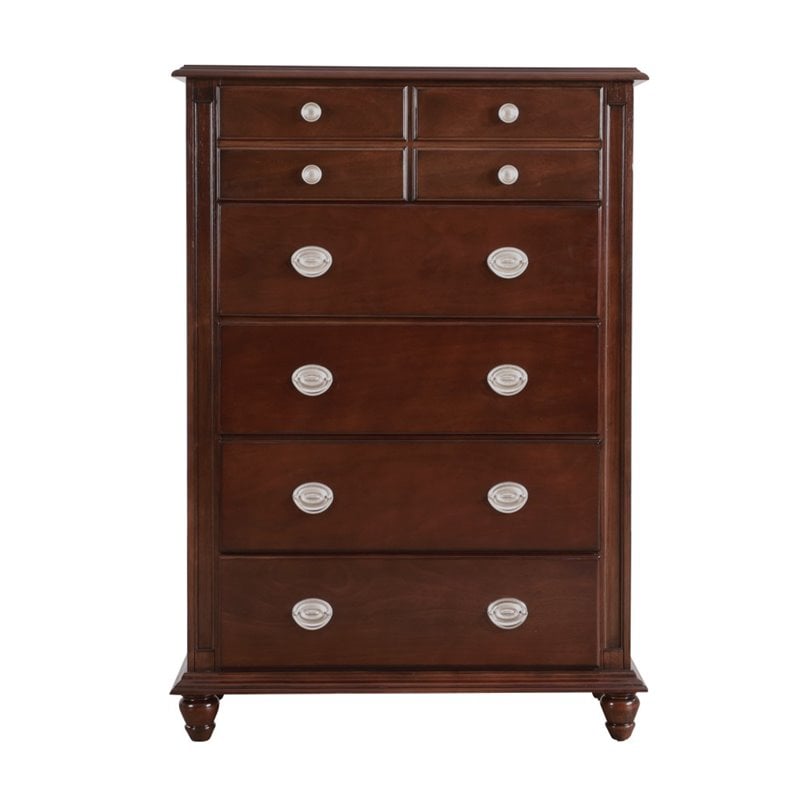 Glory Furniture Summit 5-Drawers Bedroom Chest in Cappuccino