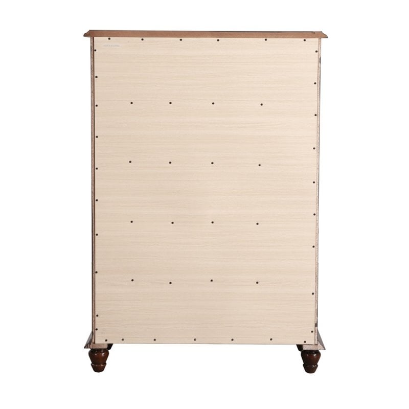 Glory Furniture Summit 5-Drawers Bedroom Chest in Cappuccino