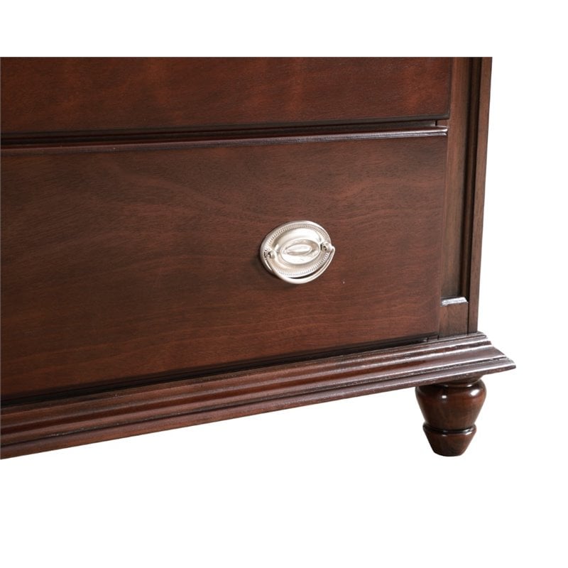 Glory Furniture Summit 5-Drawers Bedroom Chest in Cappuccino