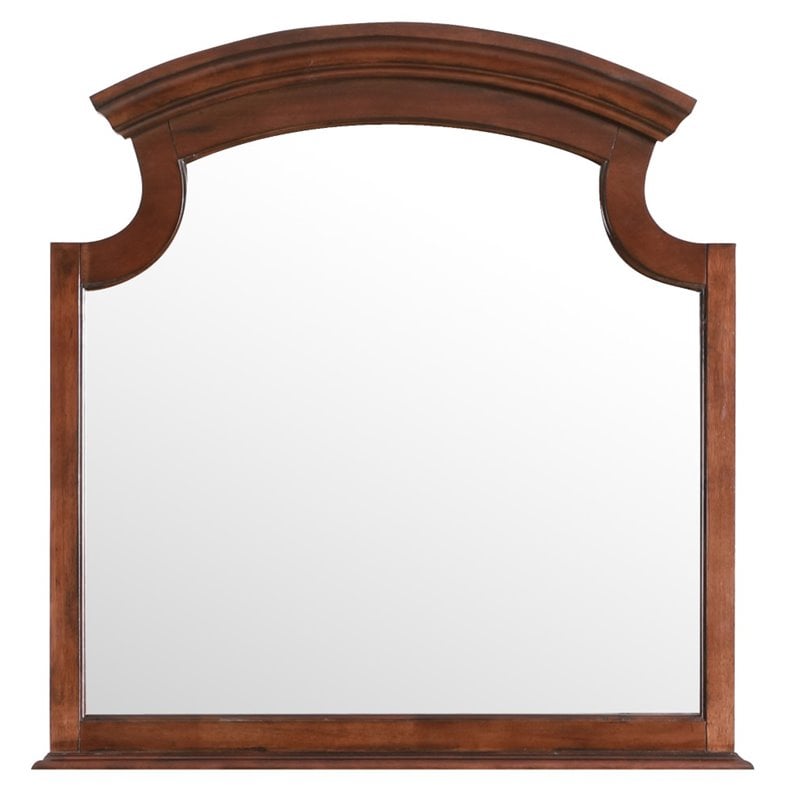 glory furniture summit mirror in cappuccino