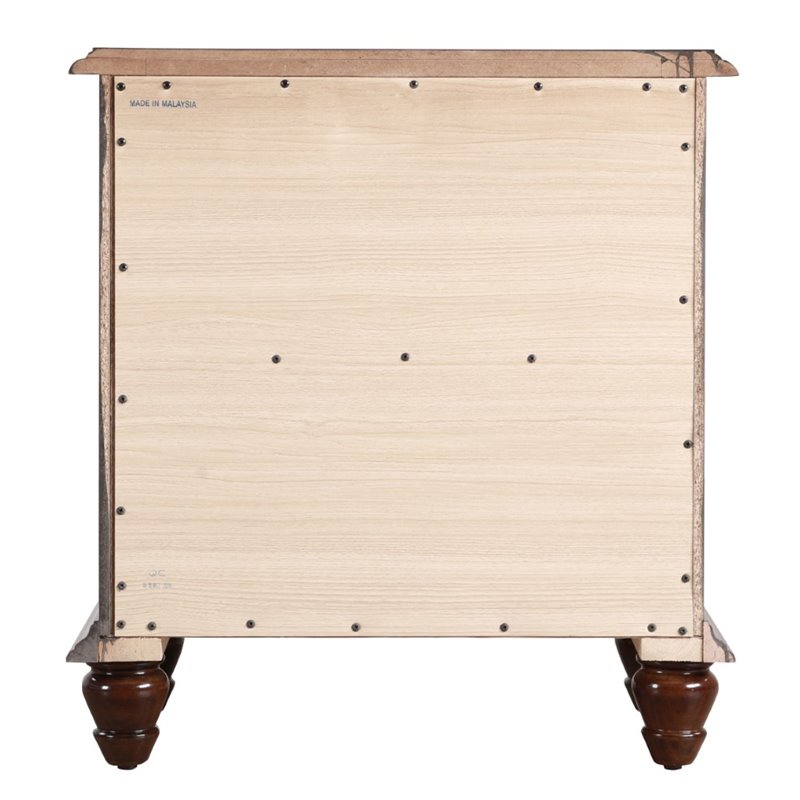 Glory Furniture Summit 2 Drawer Nightstand in Cappuccino