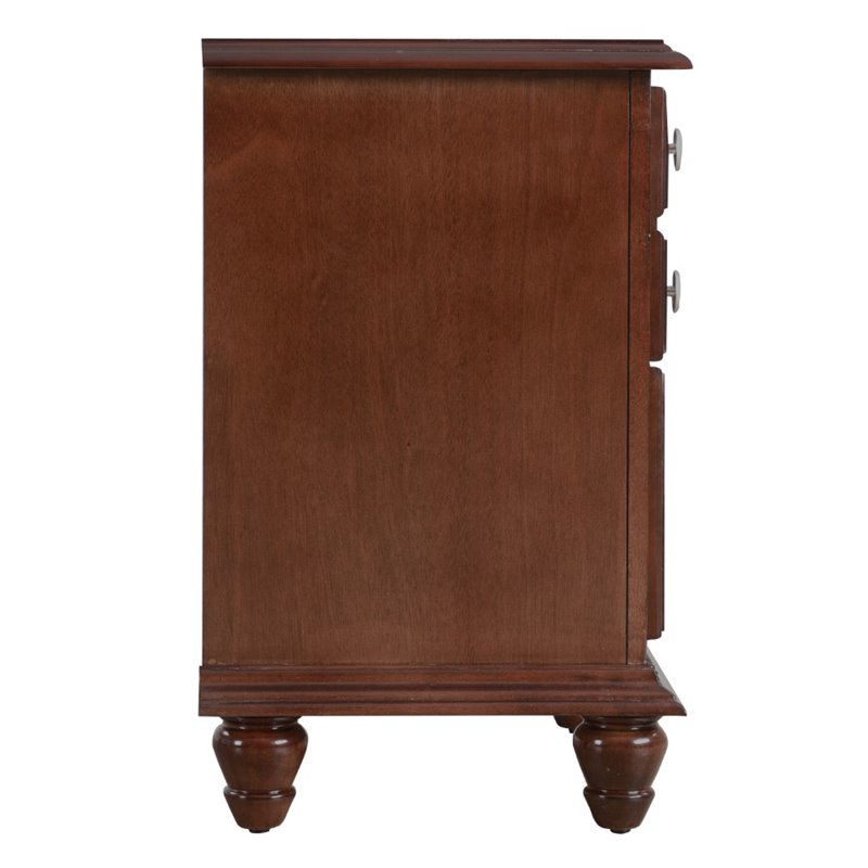 Glory Furniture Summit 2 Drawer Nightstand in Cappuccino