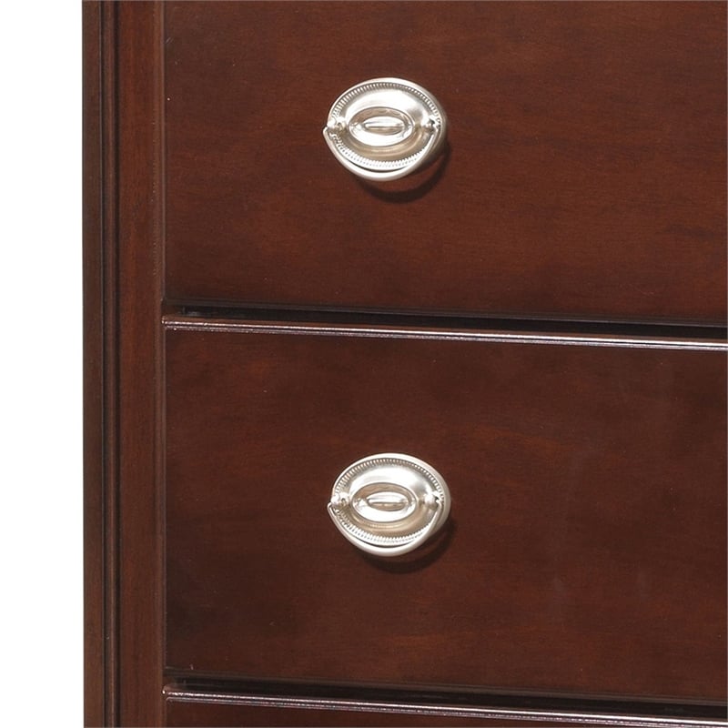 Glory Furniture Summit 3-Drawer TV Stand Chest in Cappuccino