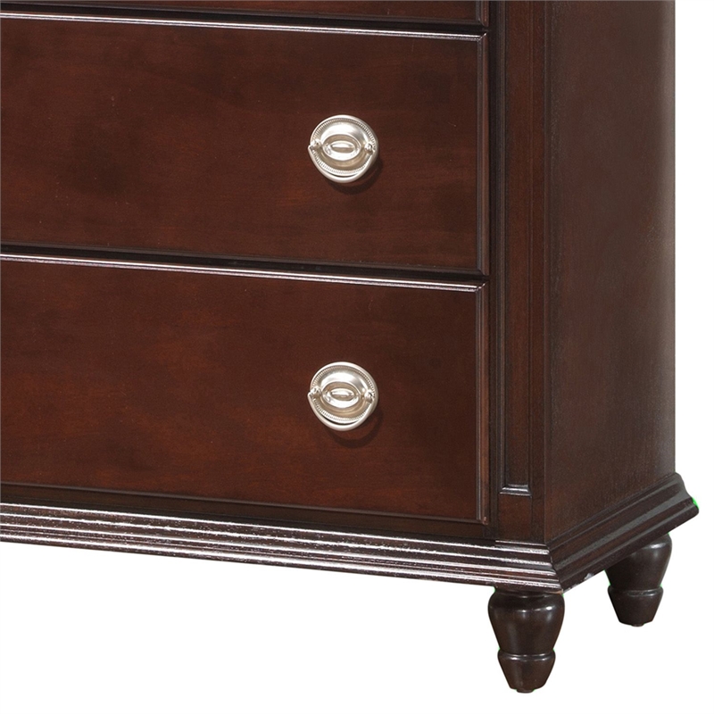 Glory Furniture Summit 3-Drawer TV Stand Chest in Cappuccino