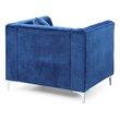 Glory Furniture Delray Velvet Chair in Navy Blue