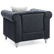 Glory Furniture Raisa Velvet Chair in Black