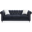 Glory Furniture Raisa Velvet Sofa in Black
