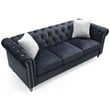 Glory Furniture Raisa Velvet Sofa in Black