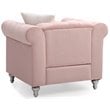 Glory Furniture Raisa Velvet Chair in Pink