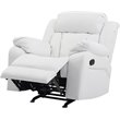 Glory Furniture Daria Faux Leather Rocker Recliner in White