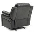 Glory Furniture Daria Faux Leather Rocker Recliner in Black
