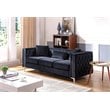 Glory Furniture Paige Velvet Sofa in Black