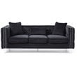 Glory Furniture Paige Velvet Sofa in Black