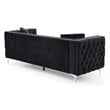 Glory Furniture Paige Velvet Sofa in Black