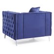 Glory Furniture Paige Velvet Chair in Blue